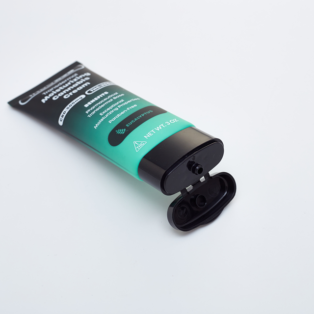 Tubo de aperto macio para lavagem facial de protetor solar cosm&eacute;tico de pl&aacute;stico PE