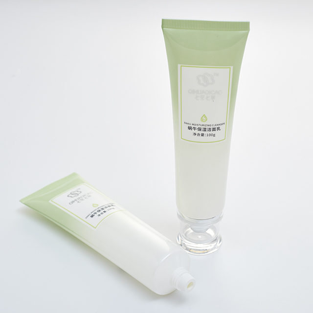 Tubo macio cosmético vazio feito sob encomenda do PE do colapso de Skincare 50g 100g