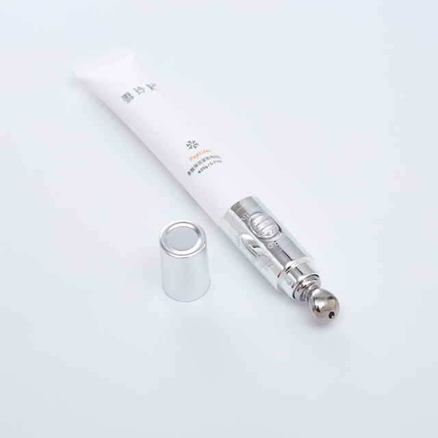 Cabe&ccedil;a de massagem el&eacute;trica vibrat&oacute;ria creme para os olhos embalagem tubo macio