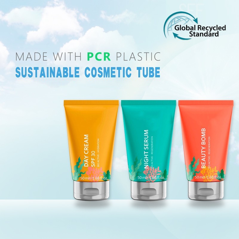 Embalagem de tubo plástico PCR