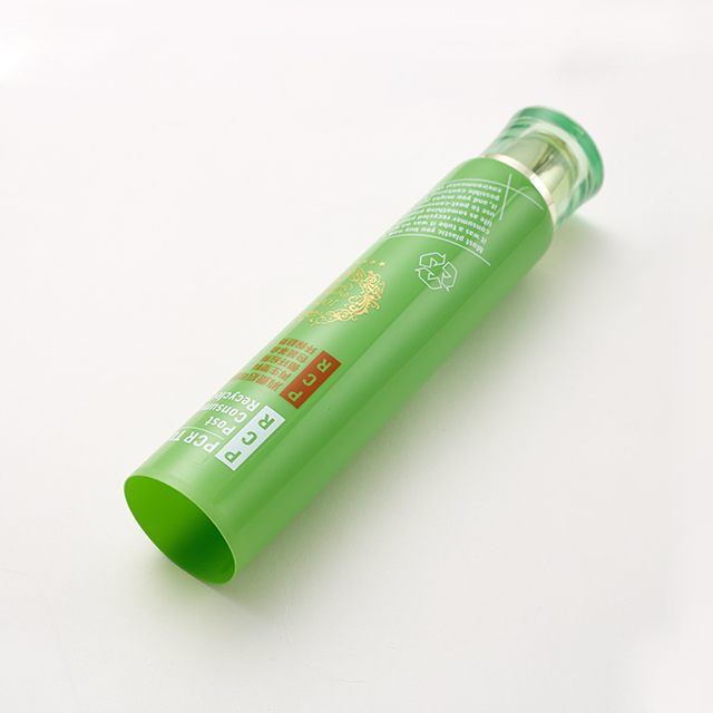 Tubo macio cosmético plástico de material reciclado PCR