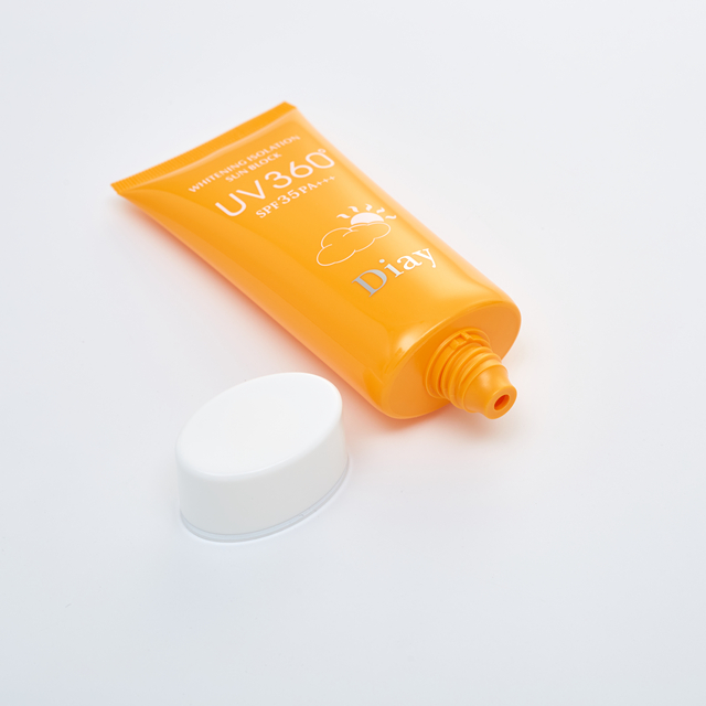 Tubo macio de creme solar cosm&eacute;tico PE vazio para cuidados com a pele BB