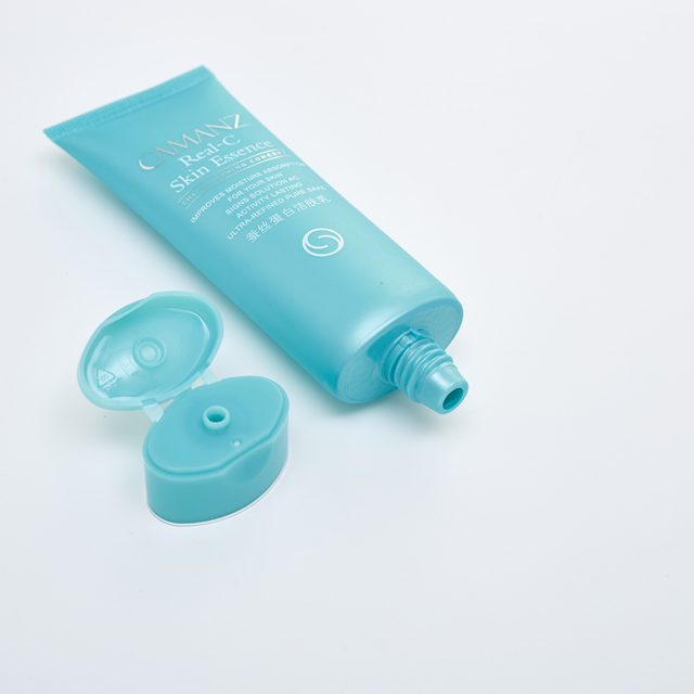 Tubo de aperto macio para lavagem facial de protetor solar cosm&eacute;tico de pl&aacute;stico PE