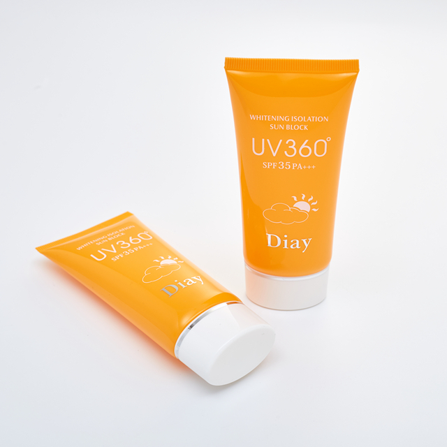 Tubo macio de creme solar cosmético PE vazio para cuidados com a pele BB