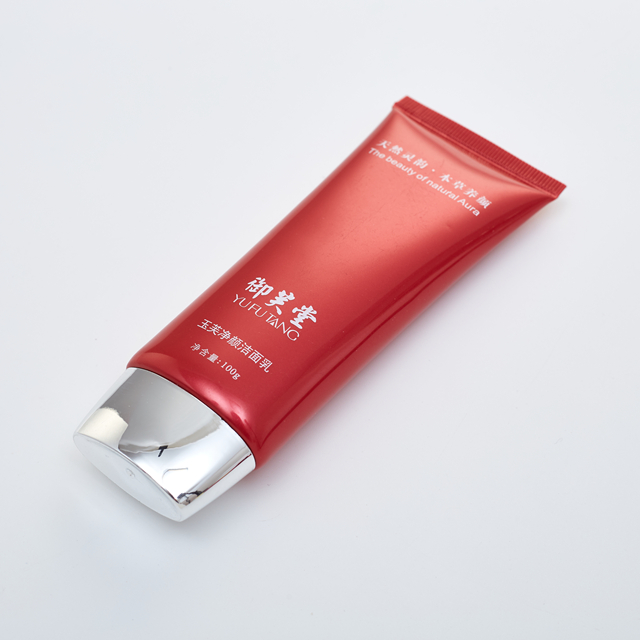 Tubo de aperto macio para lavagem facial de protetor solar cosm&eacute;tico de pl&aacute;stico PE